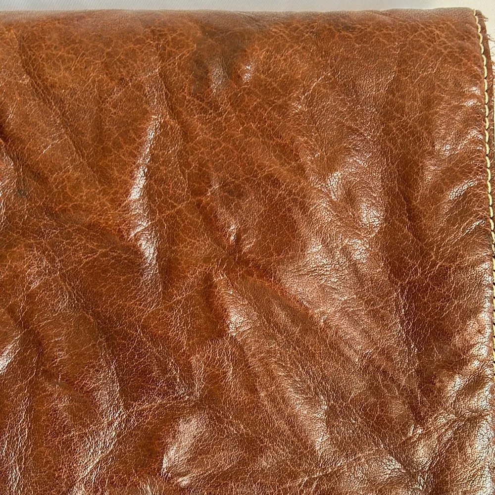 Vintage Wilson’s Leather Brown Crinkled Leather Shoulder Laptop Computer Bag